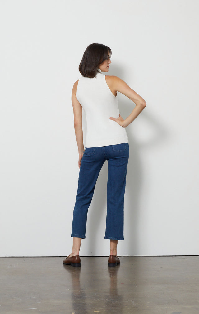 Racer Ivory - Cashmere-softened Cable Knit- Look