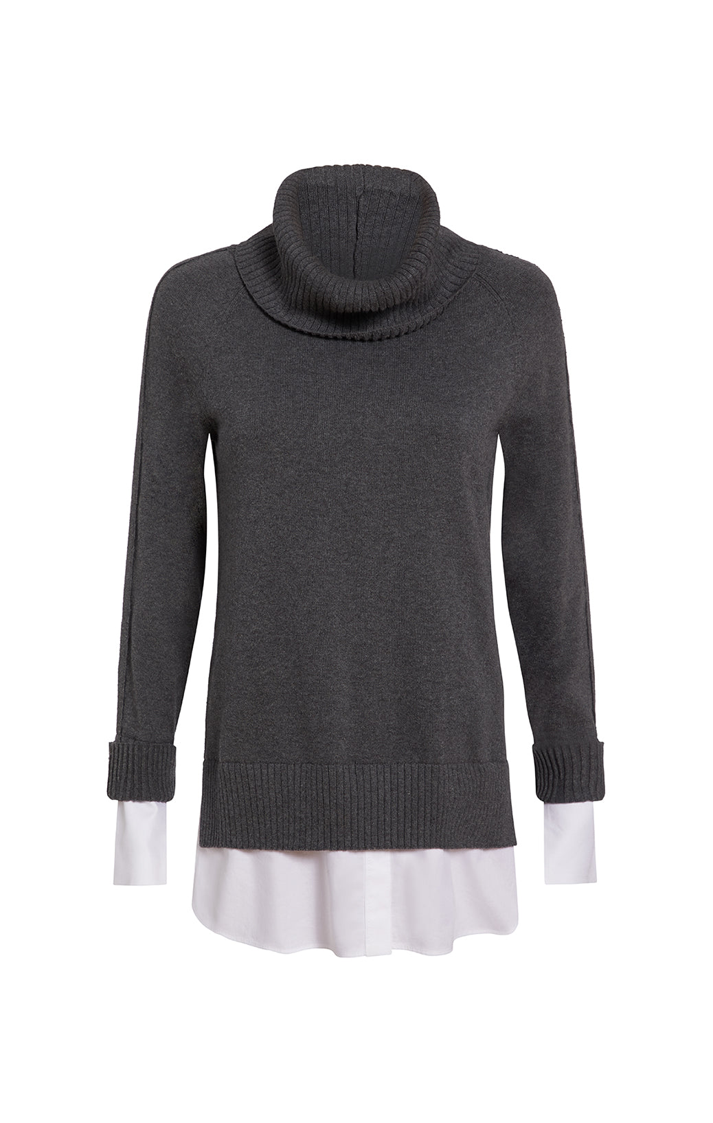 Caladenia - Cashmere-Softened Wrap-Look Sweater - Product Image