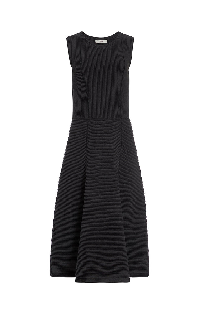 Silvery - Cashmere-Softened Cotton Dress - Product Image