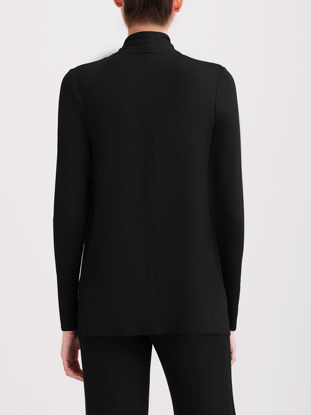 Spy - Black Silky Jersey Cardigan