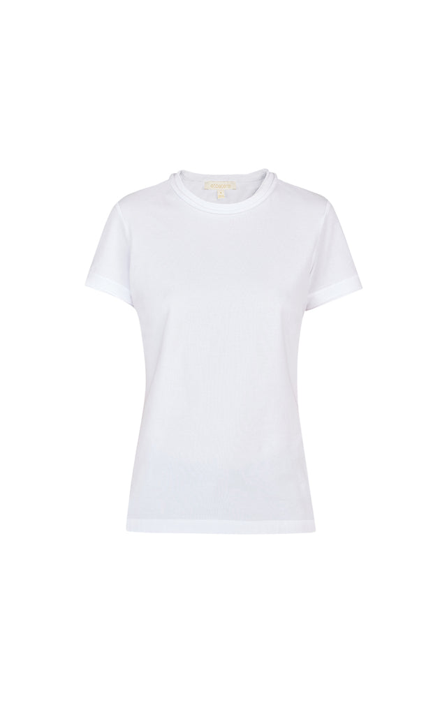 Essence White - Stretch Cotton Tee - Product Image