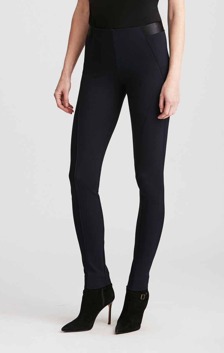 Buy Riley Navy Stretch Ponte Leggings online - Etcetera