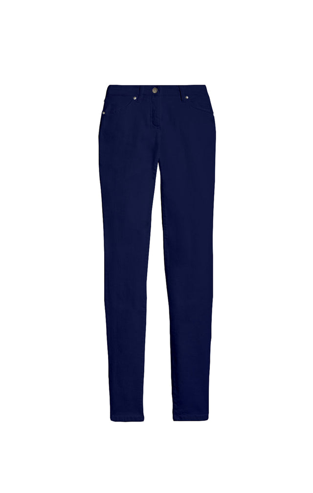 Wanderlust Navy - Peached Cotton Jeans - Product Image