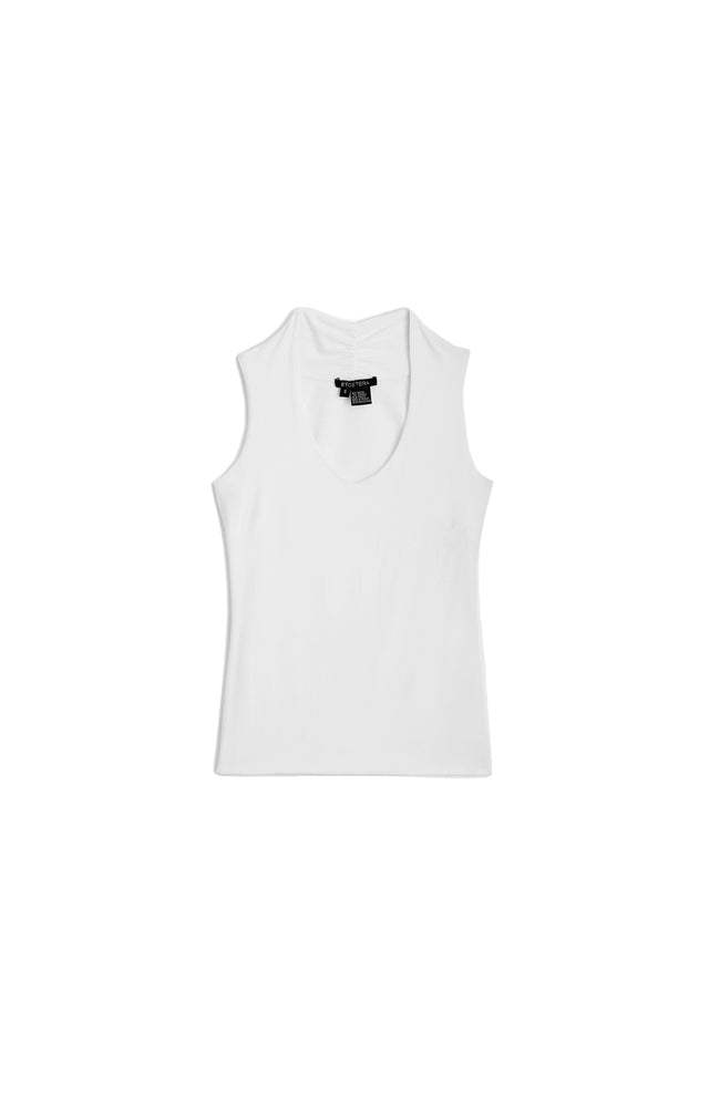 Zoom White - Creped Knit Top - Product Image
