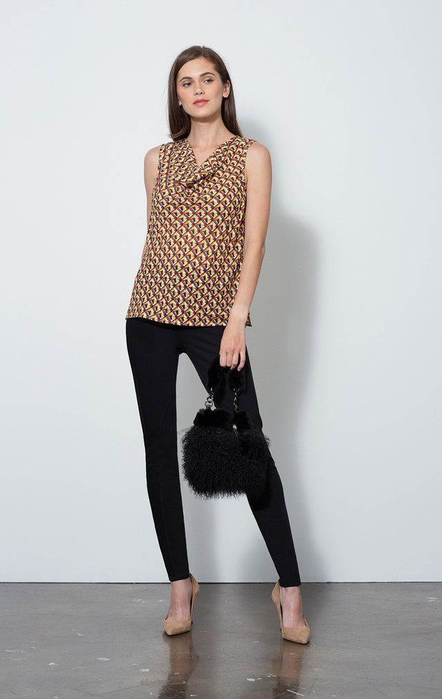 Dressage Black - Ponte Riding Leggings - On Model - With Tibet Black Bag & Prism Blouse