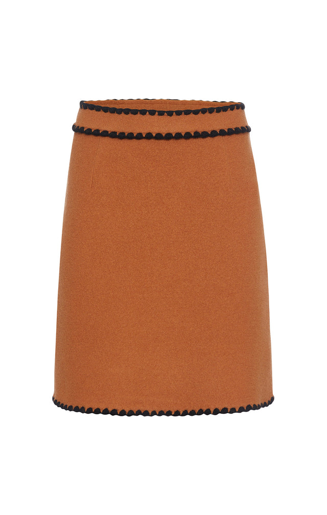 Cappuccino - Merino Knit Skirt