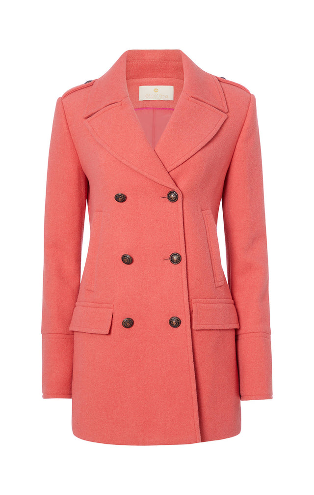 Lady M - Pink Wool Peacoat