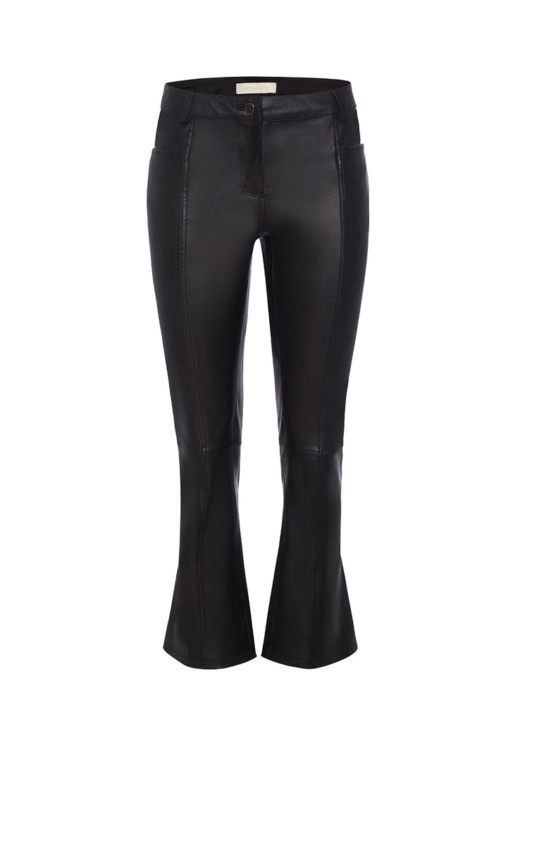 Womens bootcut leather pants sale