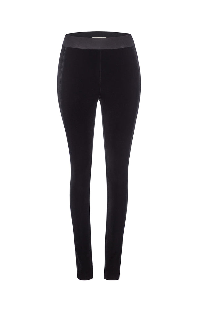 Lavish - Stretch-Velvet Leggings