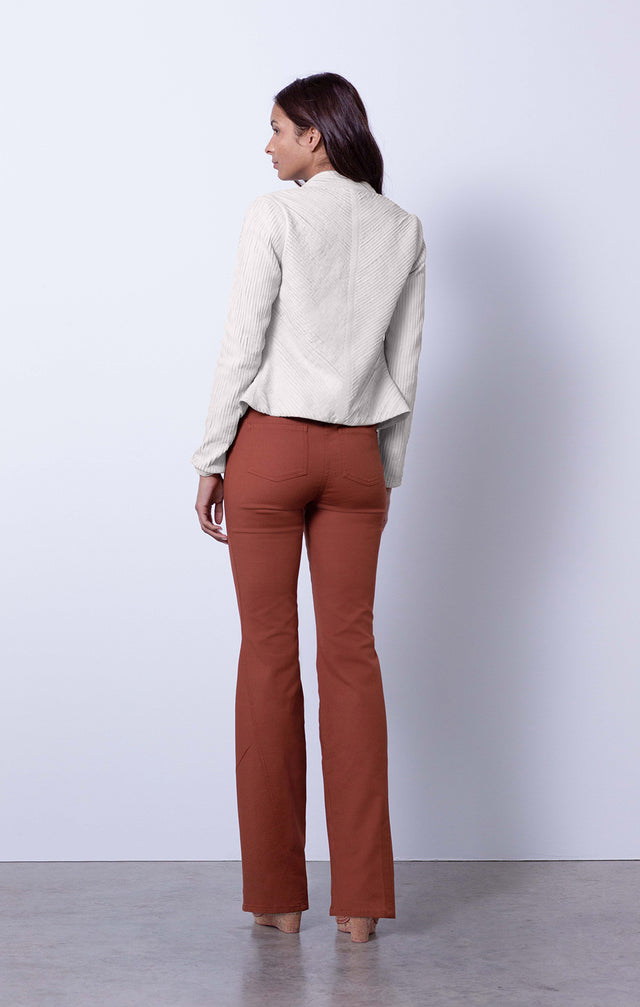 Superstar - Ribbed Leather Jacket - On Model