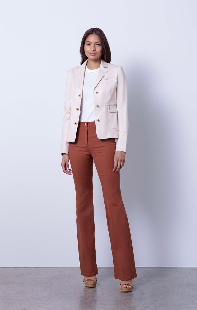 Mayfair - Sustainable Champagne Jacket - On Model
