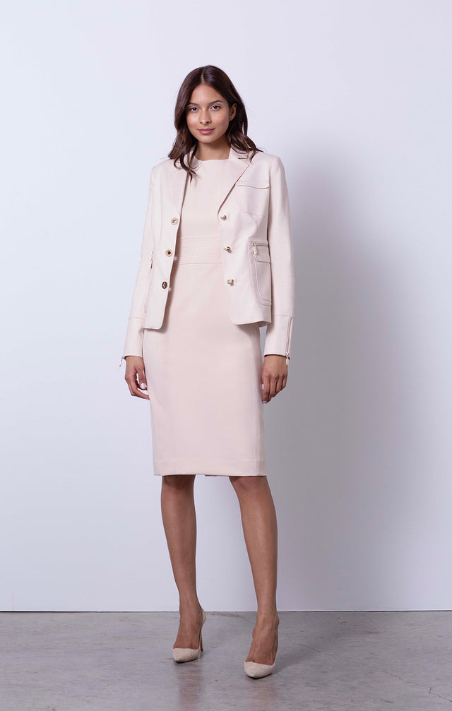 Mayfair - Sustainable Champagne Jacket - On Model