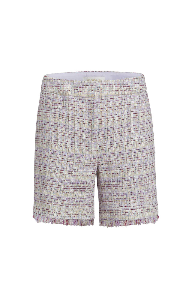 Beautyberry - Fringed Tweed Shorts