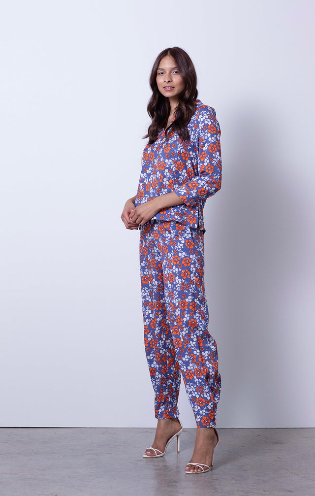 Cabaña - Floral Pull-On Resort Pants - On Model