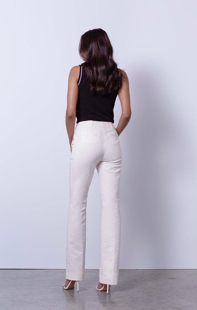 Queen's Cup - White Resort Trousers - On Model