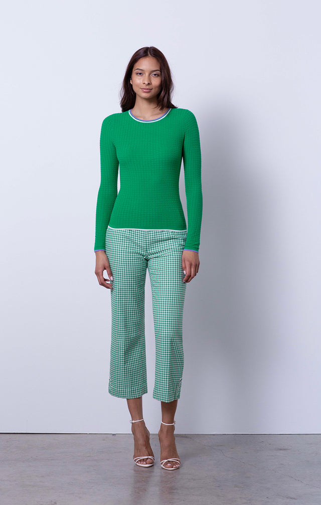 Wilderness - Tipped Cropped Sweater - On Model