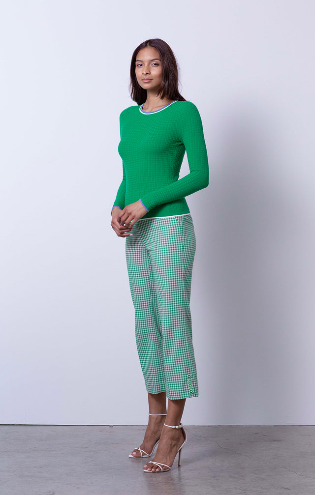 Wilderness - Tipped Cropped Sweater - On Model