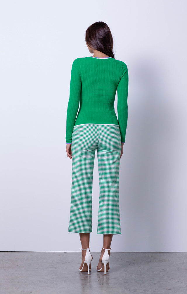 Wilderness - Tipped Cropped Sweater - On Model