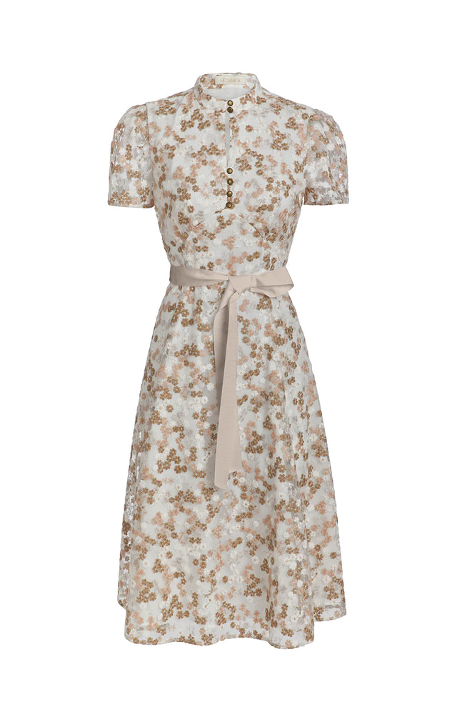 Sweet William - Floral-Embroidered Dress