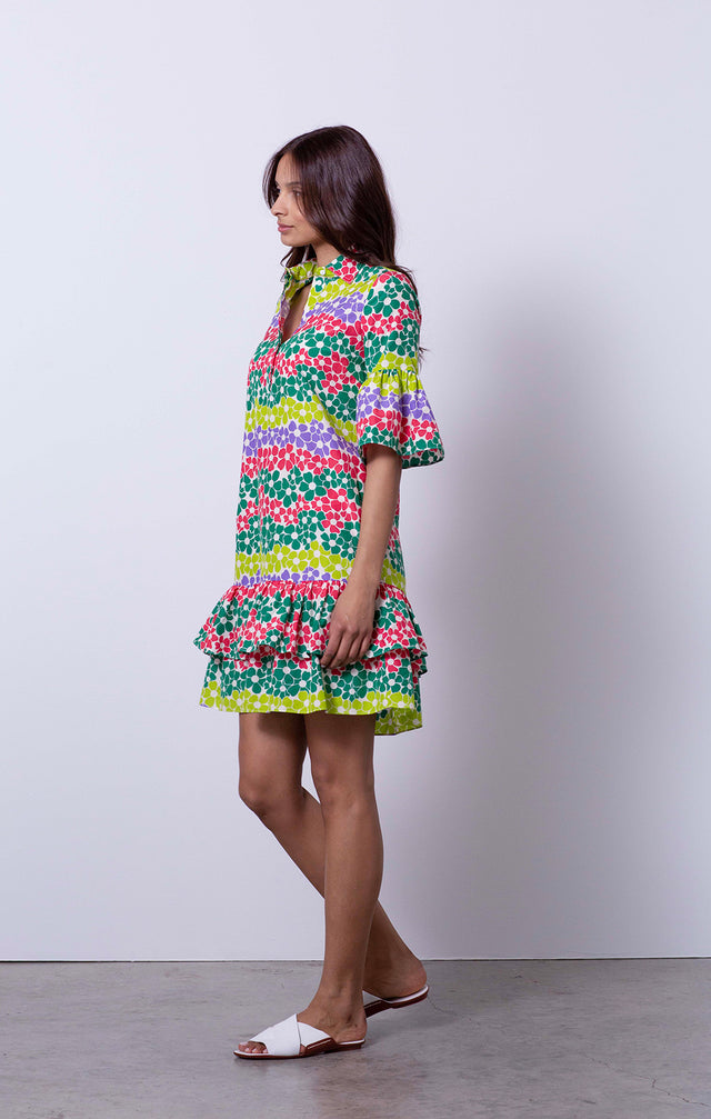 Tennant - Floral-Print Silk Dress - On Model