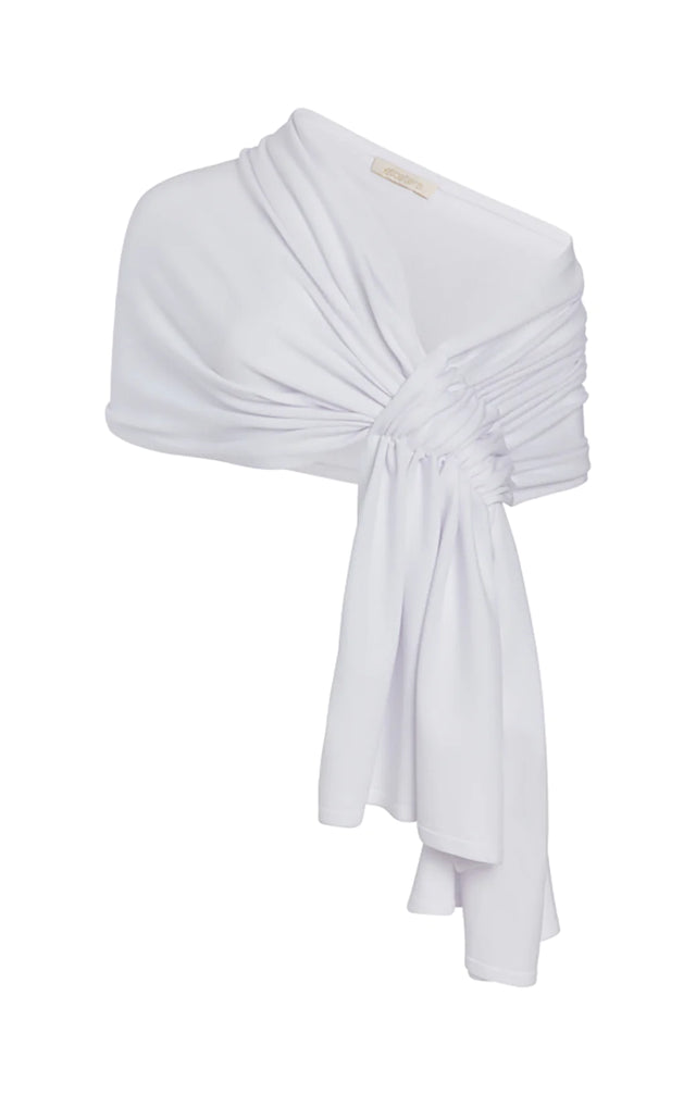 Great Egret - White Sweater Scarf