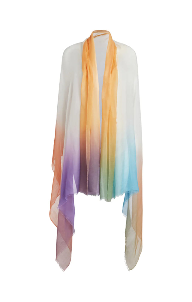 Mirage - Hand-Dipped, Silk Wrap Scarf