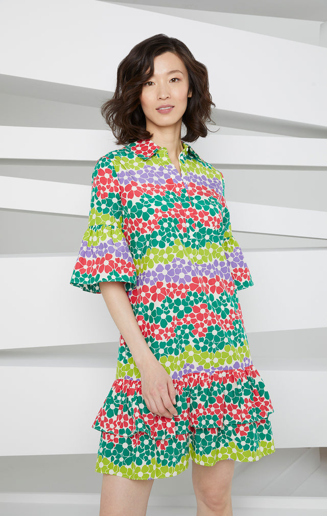  Tennant - Floral-Print Silk Dress - Look