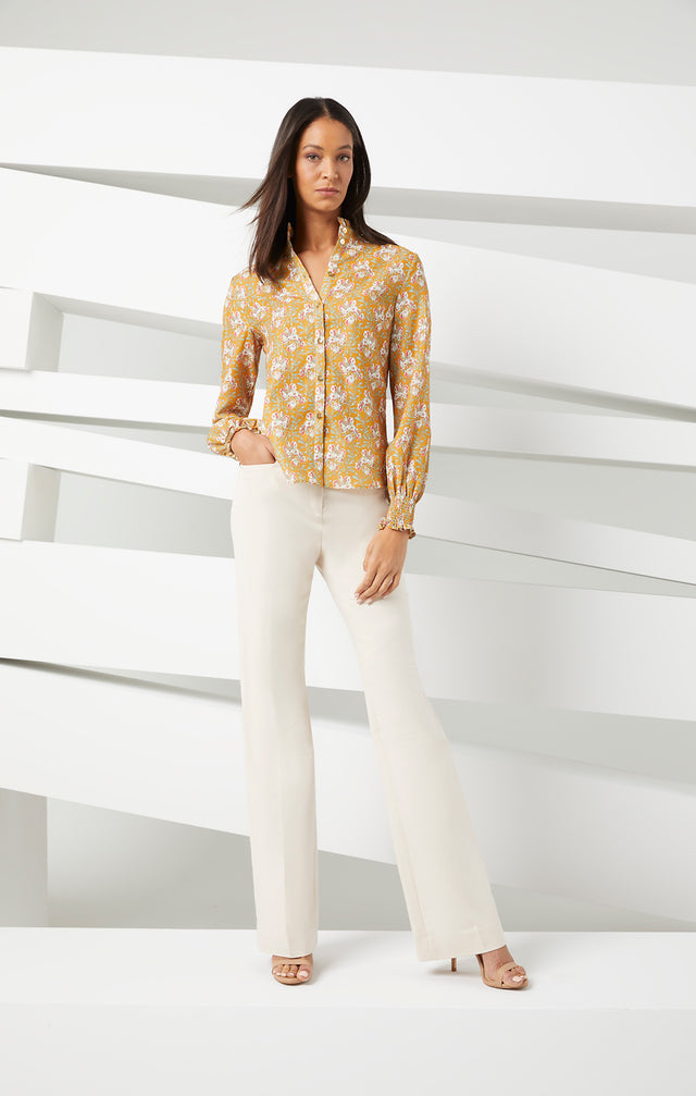 Mayfair - Sustainable Champagne Trousers - Look