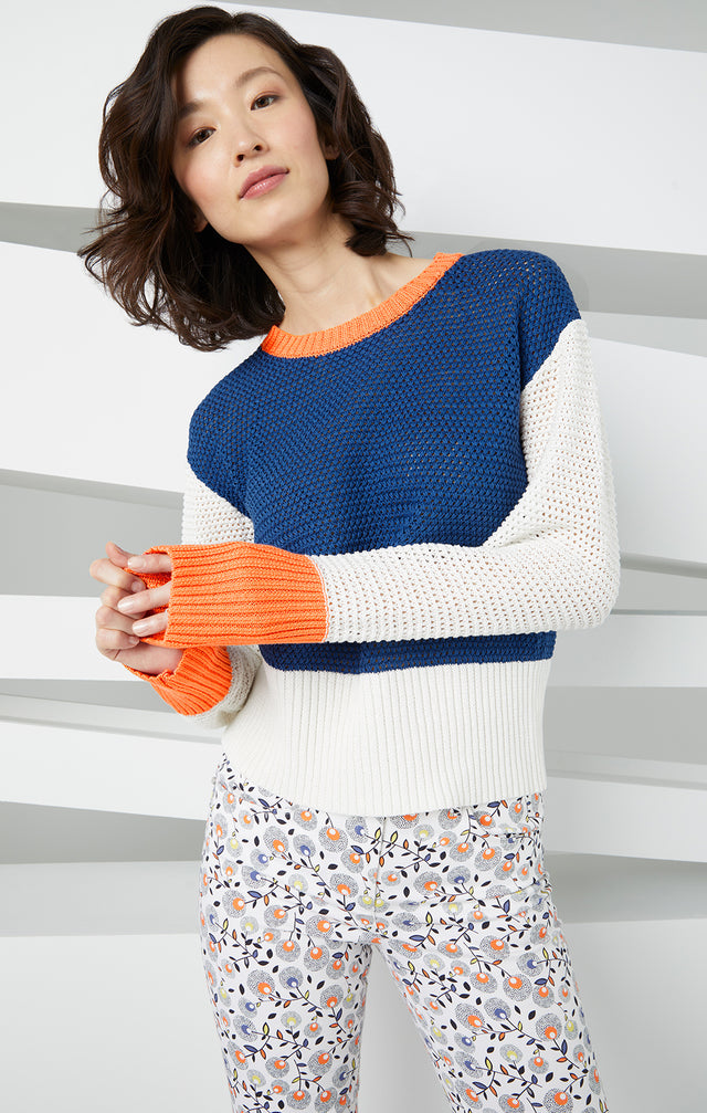 Acrisure - Sporty Cotton Colorblock Sweater - Look