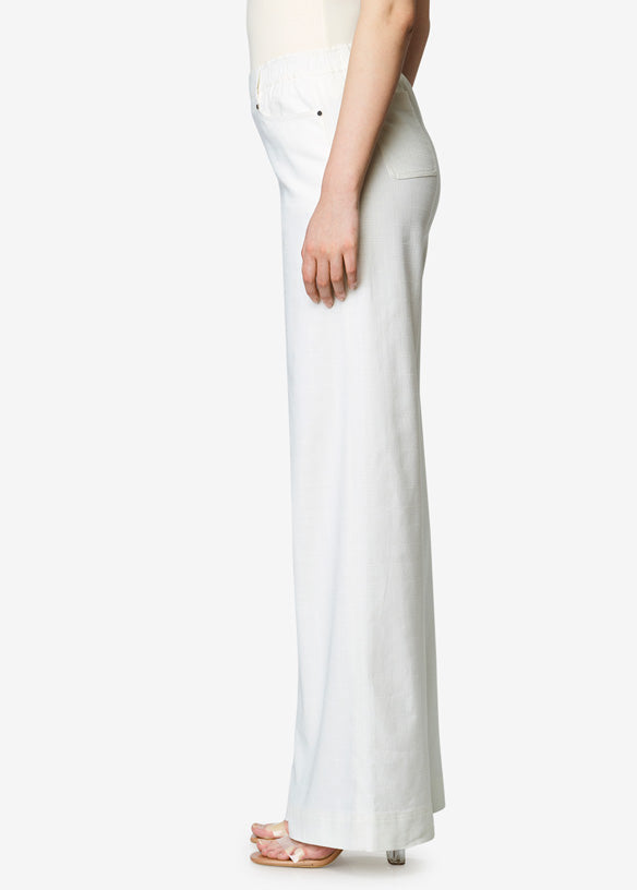 Jetty - White Wide-Leg Jeans