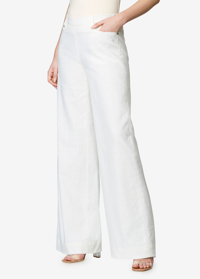 Jetty - White Wide-Leg Jeans