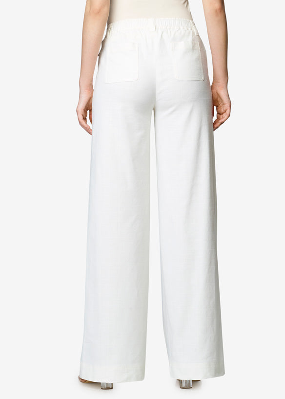 Jetty - White Wide-Leg Jeans