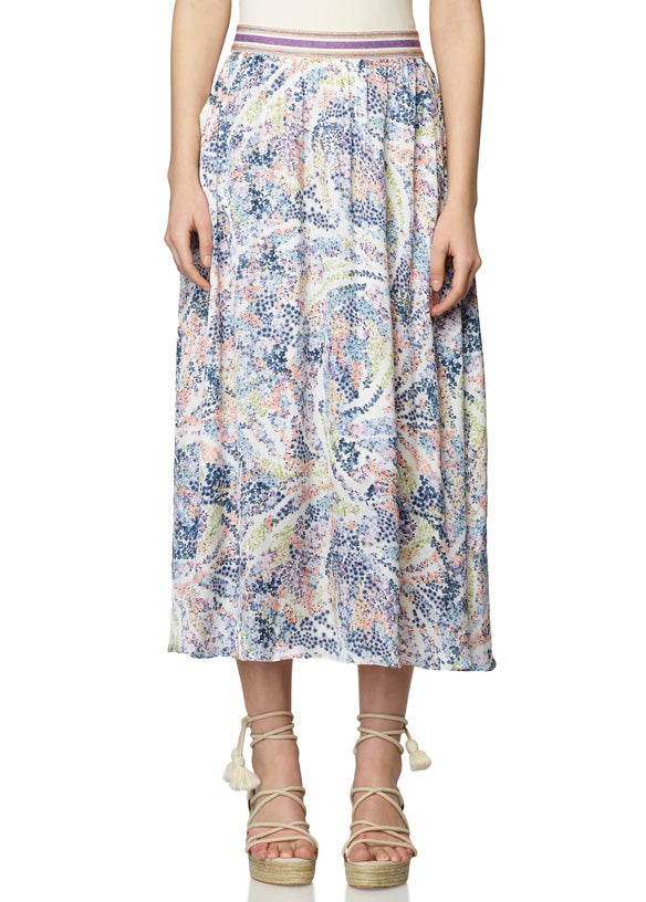 Bloomfield - Print Satin Skirt