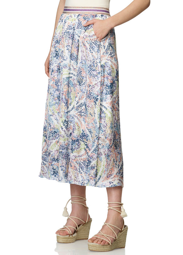 Bloomfield - Print Satin Skirt