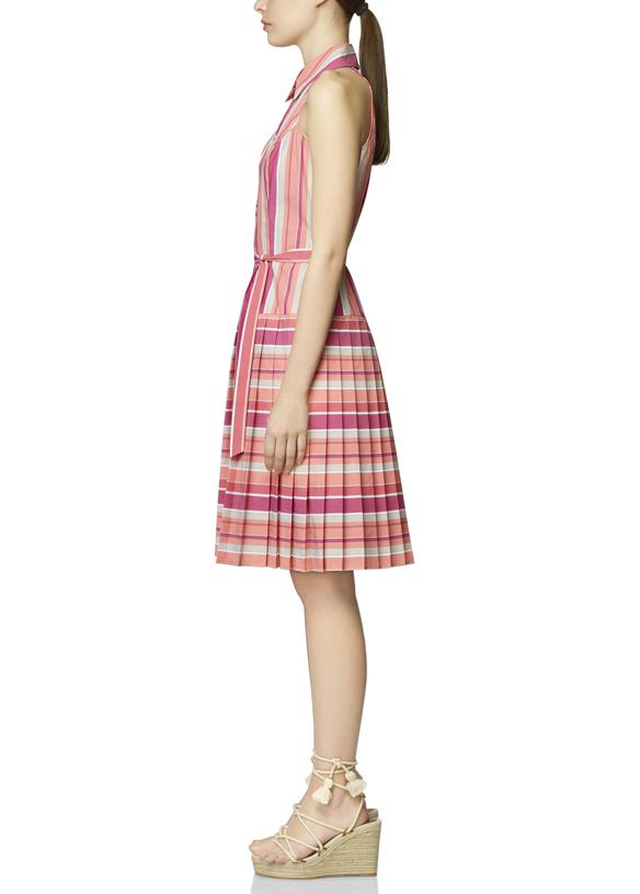 Wildberry - Pleated Striped Dress