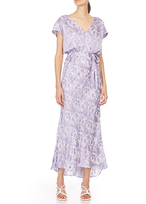 Flora - Floral Satin Dress