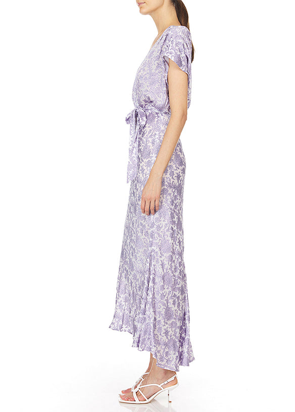 Flora - Floral Satin Dress