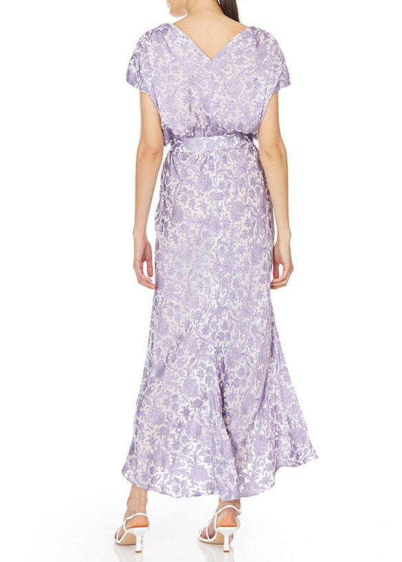 Flora - Floral Satin Dress