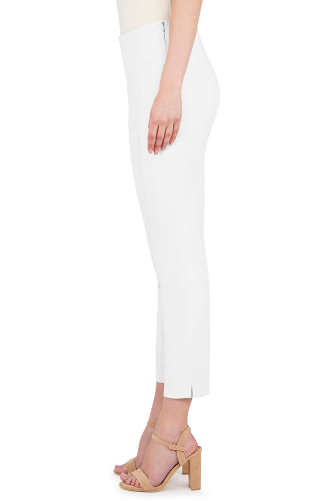 Hollywood-White - Soft Cropped Pants