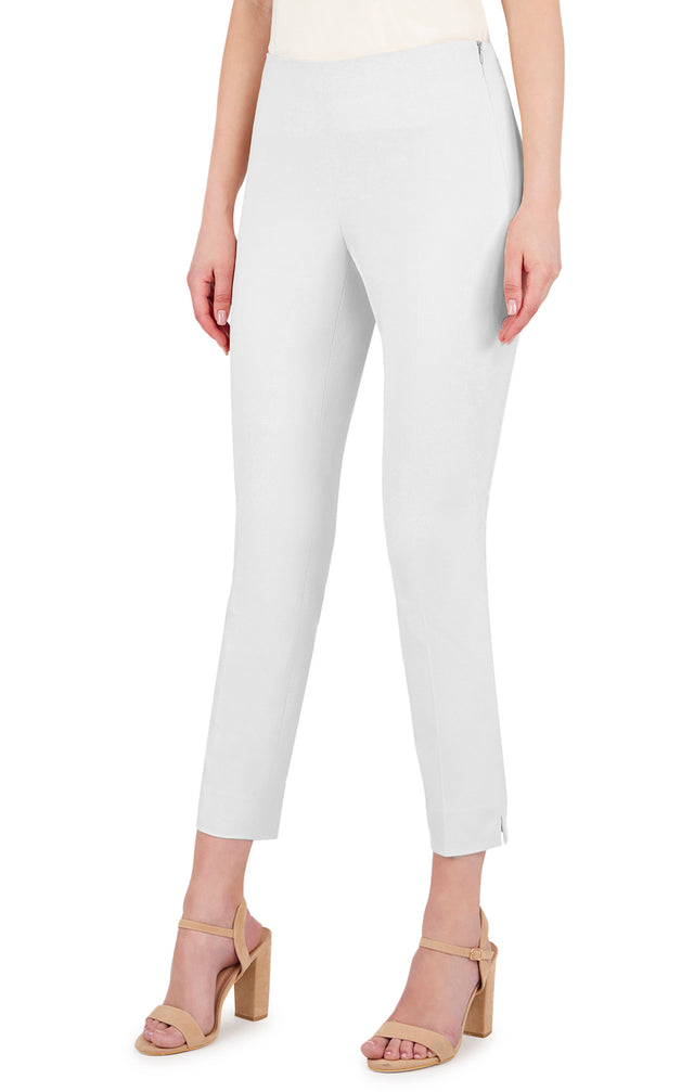 Hollywood-White - Soft Cropped Pants