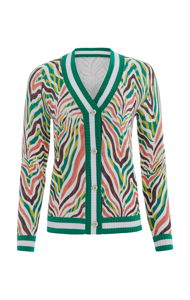 Quagga- Imaginative zebra-print cardigan