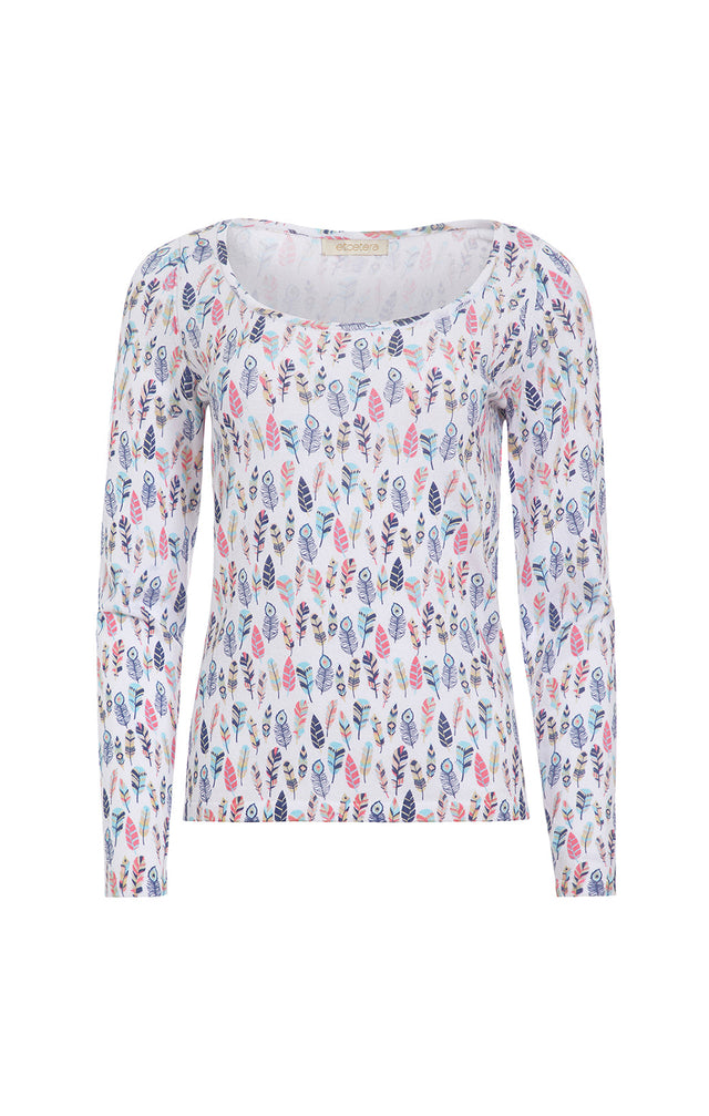 Big Sur - Feather-print Knit Sweater - Product Image
