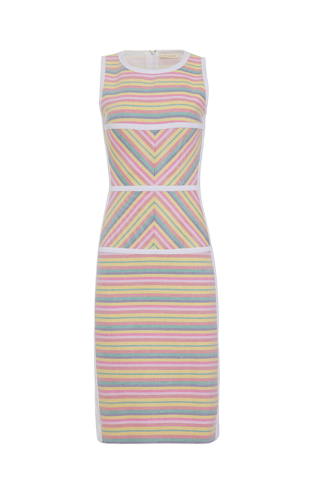 Meander - Intarsia Knit Cotton Sheath - Product Image