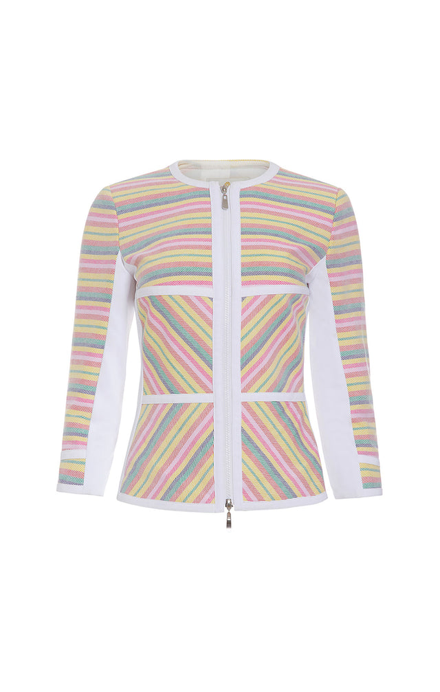 Celebration - Kaleidoscope-stripe Jacket - Product Image