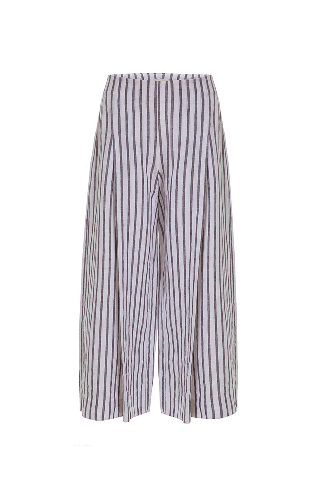 Frontier - Striped Palazzo Culottes - Product Image