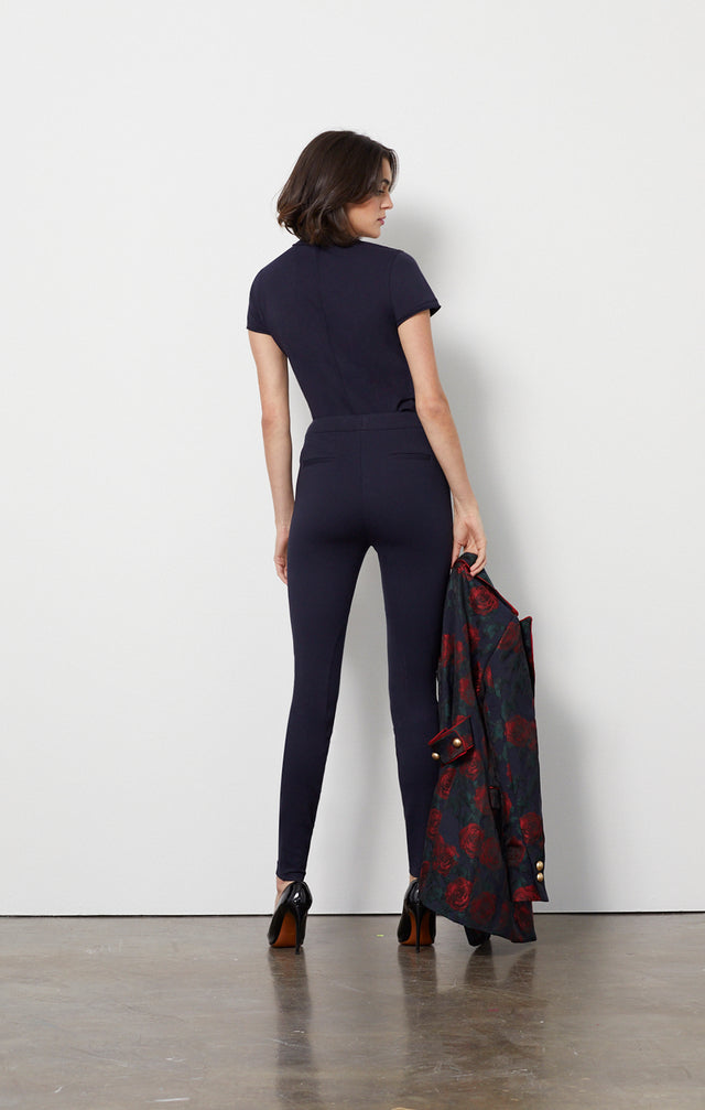 Dressage-nvy - Stretch Ponte Leggings- Look