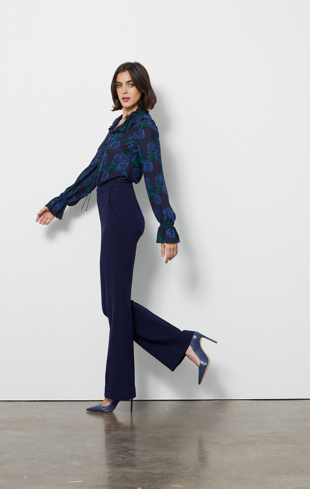 Academy - Blue Stretch Pants- Look