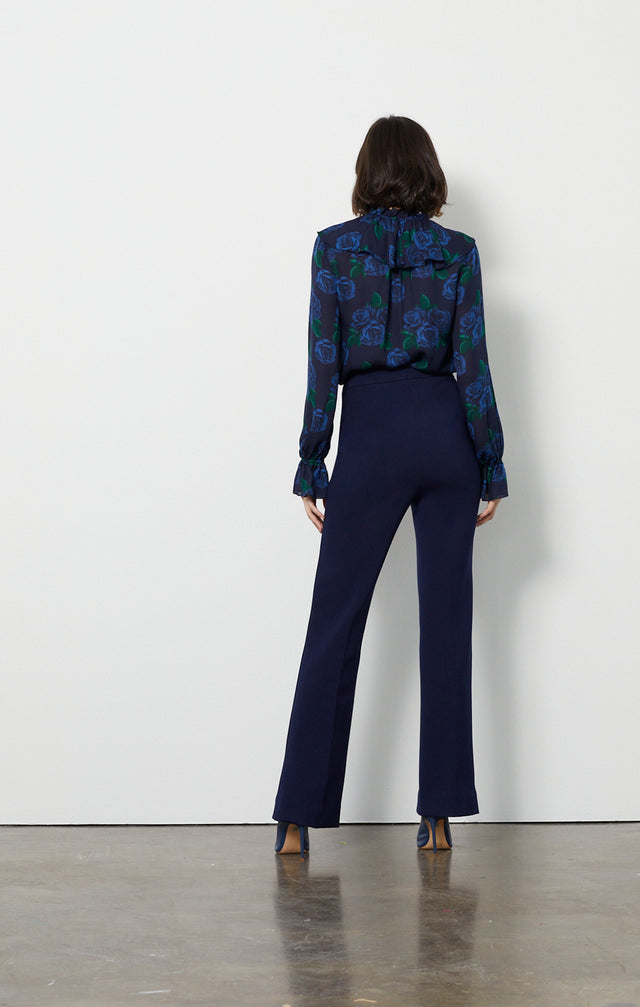 Academy - Blue Stretch Pants- Look