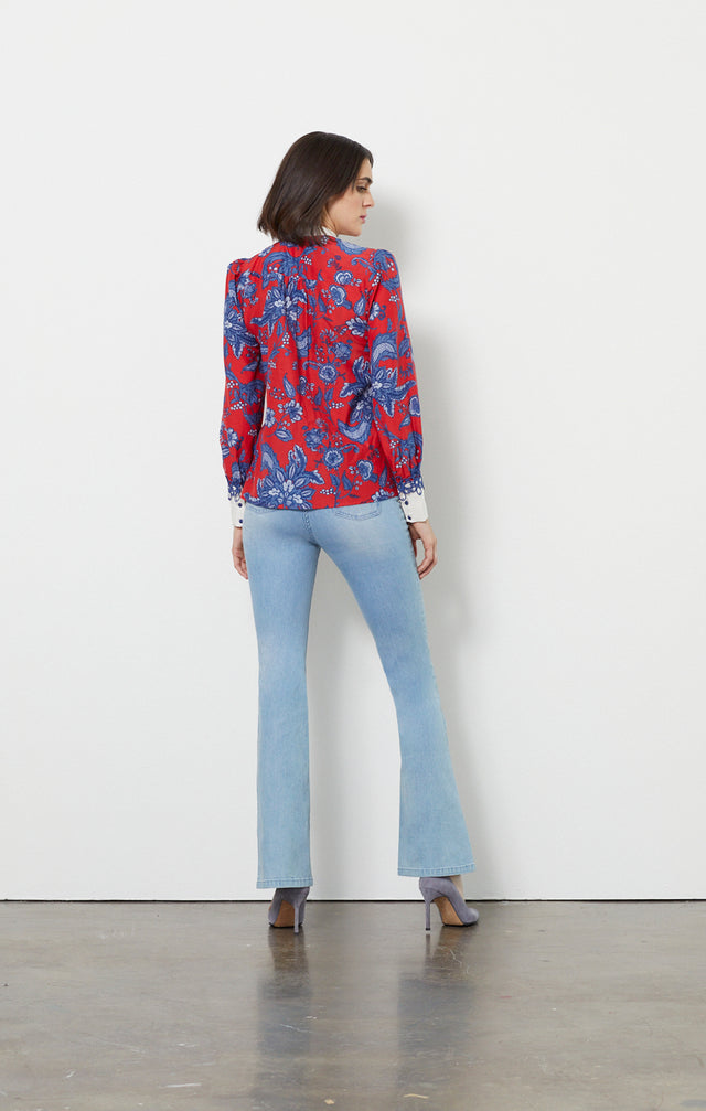 Trellis - Embellished Floral Blouse- Look