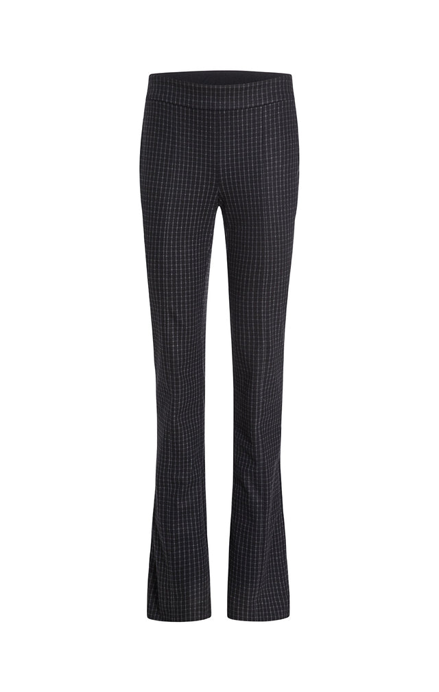 Affinity - Pull-On Check Ponte Pants - Product Image